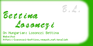 bettina losonczi business card